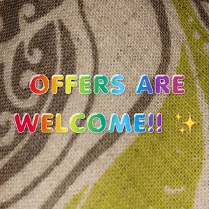 offers r welcome!!